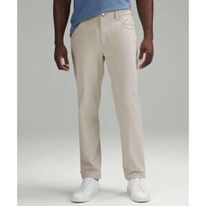Lululemon ABC Classic Fit 5 Pocket Pants Khaki Men's 34x31 Warpstreme Trouser